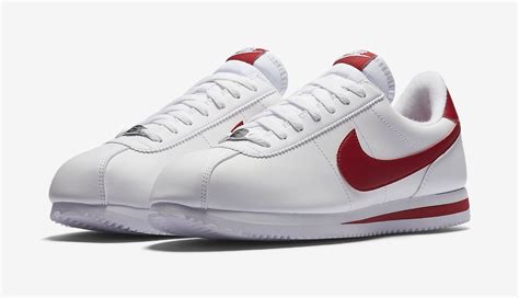 nike cortez white red gym